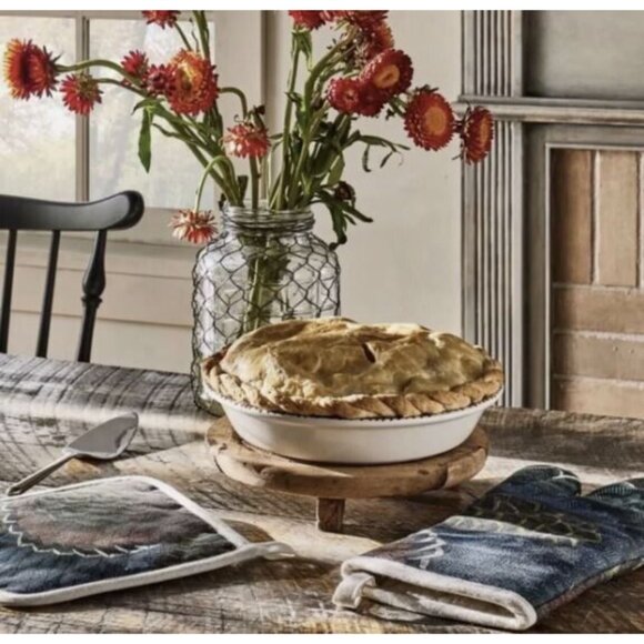 JOHN DERIAN x TARGET Stoneware Pie Plate Dish with Apple Print, 10" / New - Picture 10 of 11